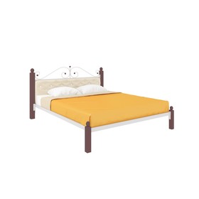 Кровать «Диана Люкс Мягкая», 1800×2000 мм, металл, цвет белый