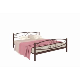 Кровать «Каролина Плюс», 1400×2000 мм, металл, цвет коричневый