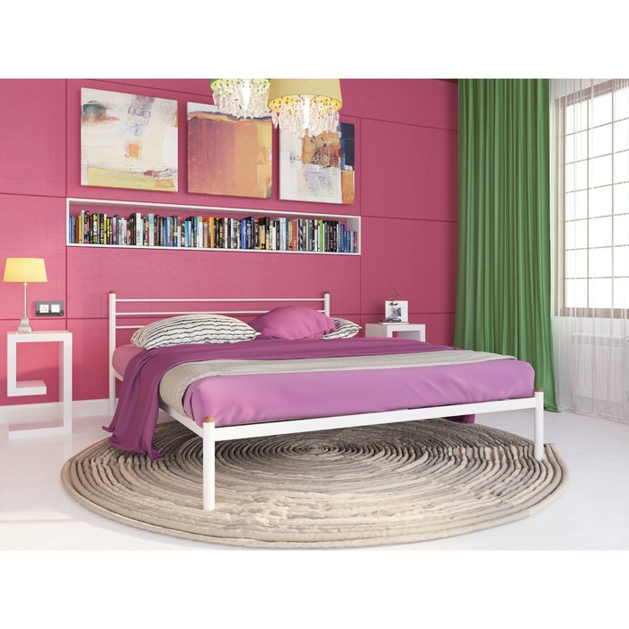 Кровать «Милана», 1800×2000 мм, металл, цвет белый