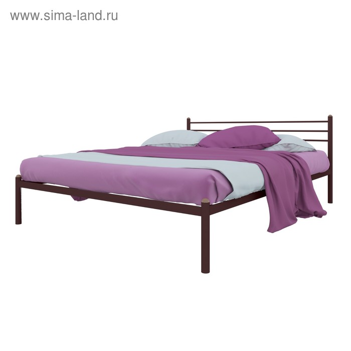 Кровать «Милана», 1200×2000 мм, металл, цвет коричневый - Фото 1