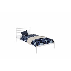 Кровать «Милана Мини», 800×2000 мм, металл, цвет белый