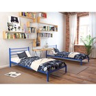 Кровать «Милана Мини», 800×2000 мм, металл, цвет синий - Фото 1
