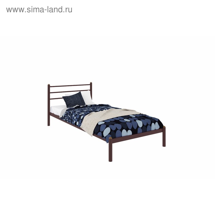 Кровать «Милана Мини», 900×2000 мм, металл, цвет коричневый - Фото 1