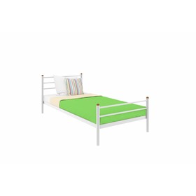 Кровать «Милана Мини Плюс», 800×2000 мм, металл, цвет белый