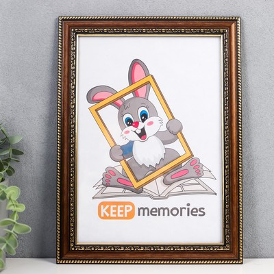 Фоторамка для фото 21×30 см Keep memories, Isabella, пластик под латунь