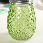 Банка «Ананас», 450 мл, с крышкой и трубочкой, цвет МИКС - Фото 3