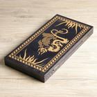 Нарды деревянные большие, настольная игра "Драконы", 40 х 40 см, золото - Фото 2