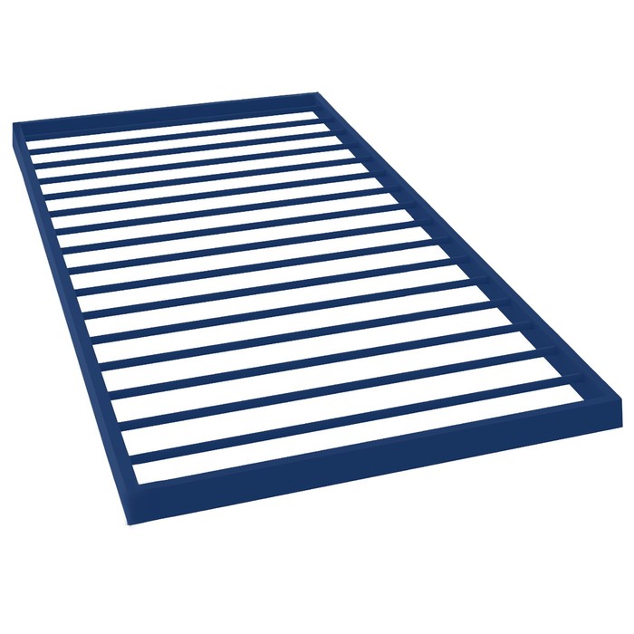 Кровать «Милана Дуо», 2000×900 мм, металл, цвет синий / белый - фото 1892235874