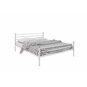 Кровать «Милана Плюс», 1200×2000 мм, металл, цвет белый