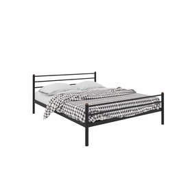 Кровать «Милана Плюс», 1200×2000 мм, металл, цвет чёрный