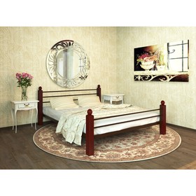 Кровать «Милана Люкс Плюс», 1600×2000 мм, металл, цвет коричневый