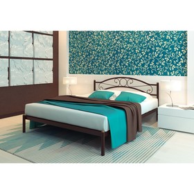 Кровать «Надежда», 1400 × 2000 мм, металл, цвет коричневый