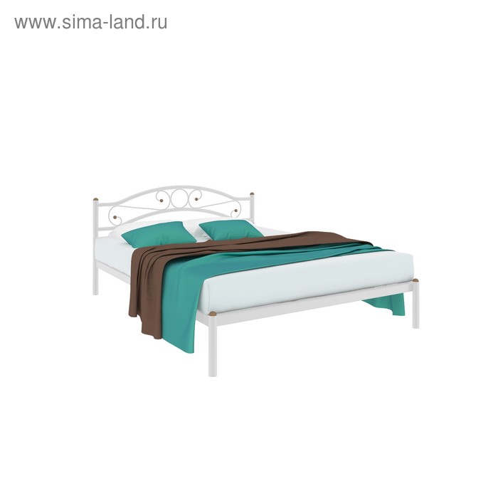 Кровать «Надежда», 1400×2000 мм, металл, цвет белый - Фото 1