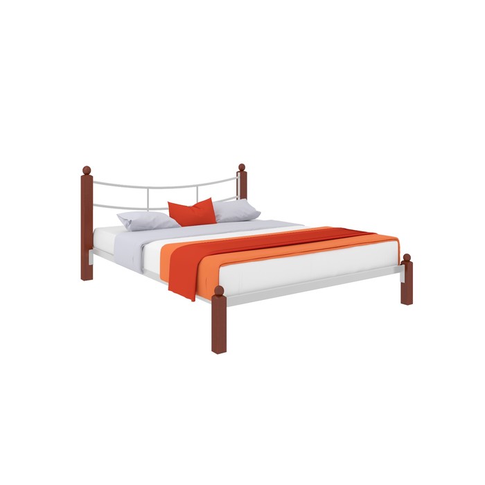 Кровать «Софья Люкс», 1200×2000 мм, металл, цвет белый