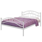 Кровать двуспальная «Надежда Плюс», 1400×2000 мм, металл, цвет белый 3668573