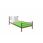 Кровать «Милана Мини Плюс», 900×2000 мм, металл, цвет коричневый - Фото 1