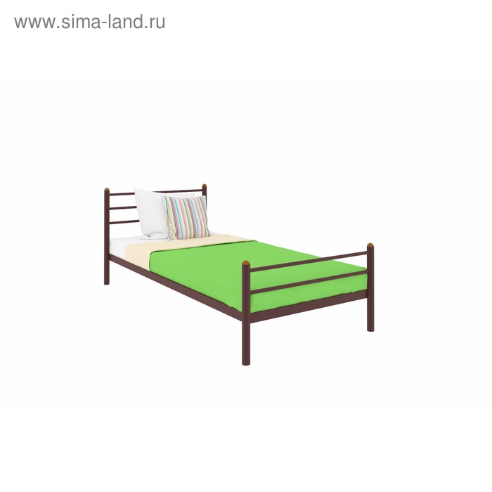 Кровать «Милана Мини Плюс», 900×2000 мм, металл, цвет коричневый - Фото 1