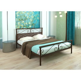 Кровать «Эсмиральда мягкая Плюс», 1600×2000 мм, металл, цвет коричневый