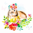 Термонаклейка для взрослых Pretty rabbit, 14 х 14 см - Фото 3