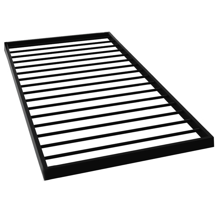 Кровать «Хостел Дуо», 800×2000 мм, металл, цвет чёрный - фото 1890756905