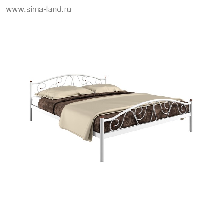 Кровать «Ангелина Плюс», 1400×2000 мм, металл, цвет белый - Фото 1