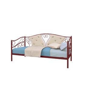 Кровать «Тахта Юлия», 800×2000 мм, металл, цвет красный