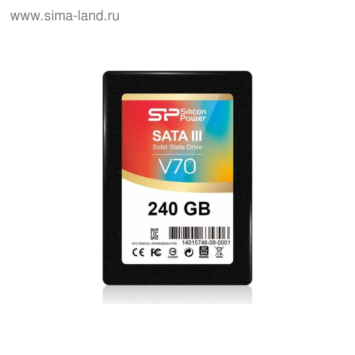 SSD накопитель Silicon Power Velox V70 240Gb (SP240GBSS3V70S25) SATA-III - Фото 1