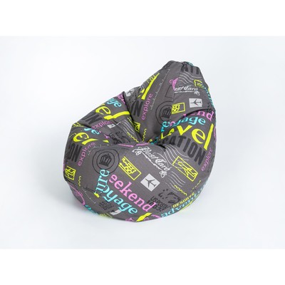 Кресло мешок Wowpuff «Груша», жаккард, ширина 90 см, высота 135 см