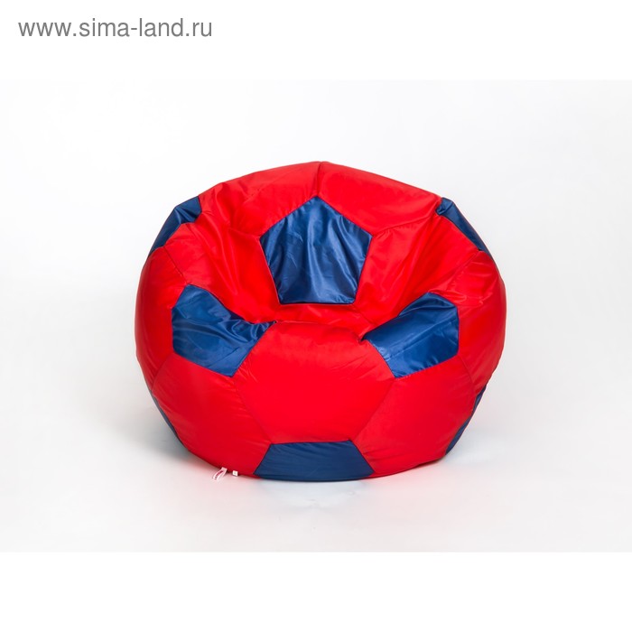 Кресло-мешок «Мяч» большой, диаметр 95 см, цвет красно-синий, плащёвка - Фото 1
