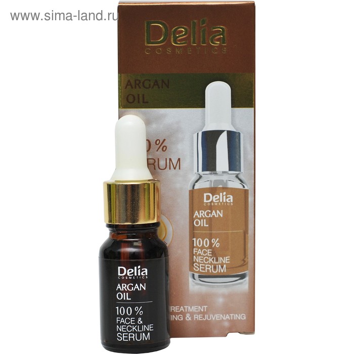 Сыворотка от морщин Delia для лица, шеи, декольте - Argan Oil 35+, 10 мл - Фото 1