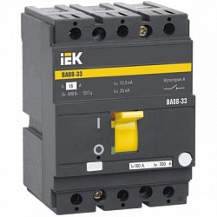 Выключатель автоматический IEK, трехполюсный, 100 А, ВА 88-33, SVA20-3-0100 - Фото 1