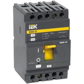 Выключатель автоматический IEK, трехполюсный, 16 А, ВА 88-32, SVA10-3-0016