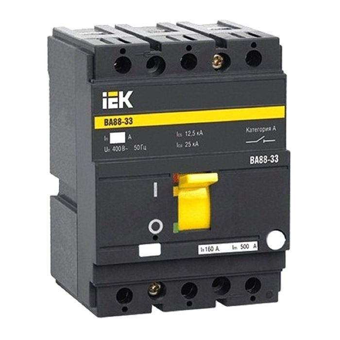 Выключатель автоматический IEK, трехполюсный, 630 А, ВА 88-40, SVA50-3-0630 - Фото 1