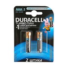 Батарейка алкалиновая Duracell Turbo Max, AAA, LR03-2BL, 1.5В, блистер, 2 шт. - Фото 3