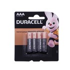 Батарейка алкалиновая Duracell Basic, AAA, LR03-4BL, 1.5В, блистер, 4 шт. - Фото 3