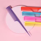 Расчёска с хвостиком, 21.5×2.5(±1) см, фасовка 20 шт., МИКС - Фото 1