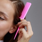 Расчёска с хвостиком, 21.5×2.5(±1) см, фасовка 20 шт., МИКС - Фото 5