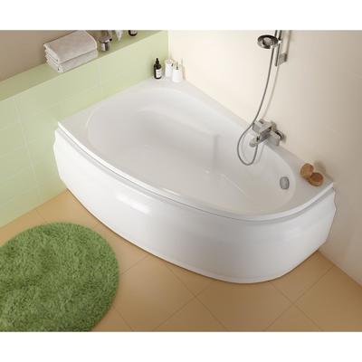 Ванна акриловая Cersanit Joanna 140×90 см, левая, без ножек, каркаса и панели