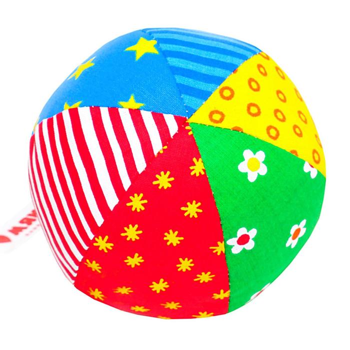 Развивающий мягкая погремушка «Мяч Радуга», цвета МИКС - Фото 1