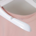 Вешалка-плечики для одежды детская, размер 32-34, широкие, антискользящие плечи, цвет белый - Фото 3