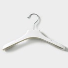 Плечики - вешалка для одежды, широкие плечи, 31×4×17 см, цвет белый - Фото 1