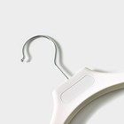 Плечики - вешалка для одежды, широкие плечи, 31×4×17 см, белые - Фото 2