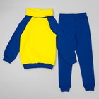 Спортивный костюм для мальчика, рост 128 см, цвет синий/жёлтый ОЕ-101СЖЛ - Фото 2