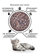 Наполнитель минеральный впитывающий «Пижон» для короткошерстных кошек, 10 л - Фото 2