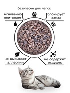 Наполнитель минеральный впитывающий «Пижон» для короткошерстных кошек, 15 л - Фото 2
