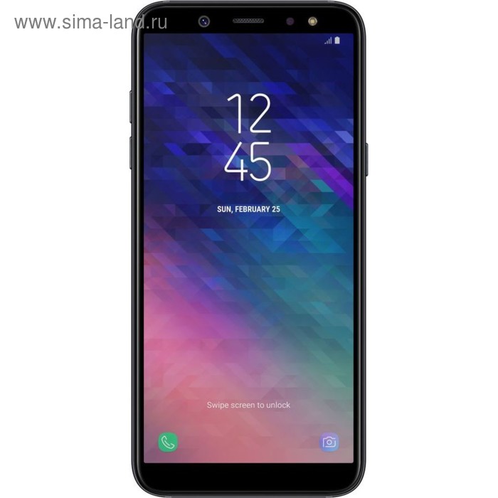 Смартфон Samsung Galaxy A6 (2018) SM-A600F 32Gb 2Sim черный - Фото 1