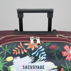 Чемодан малый 20" с сумкой, отдел на молнии, наружный карман, с расширением, цвет бордовый - Фото 6
