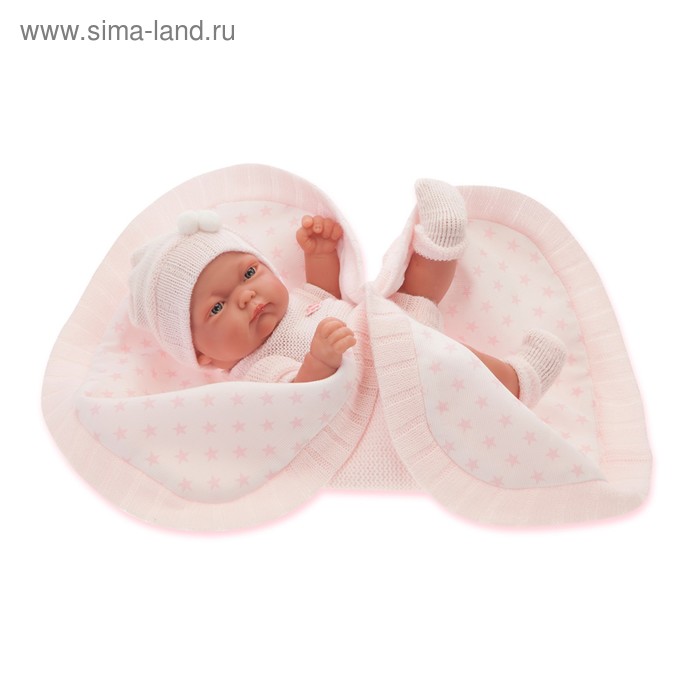 Кукла-младенец "Карла" в розовом, 26 см - Фото 1