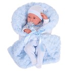 Кукла-младенец «Эдуардо» в голубом, 42 см - Фото 2