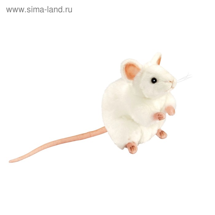 Мягкая игрушка «Белая мышь», 16 см - Фото 1